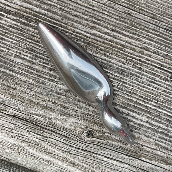 Carl Hoselton Metal Aluminum Loon Sculpture Small Signed #181 Sleek Minimalist - Picture 5 of 5